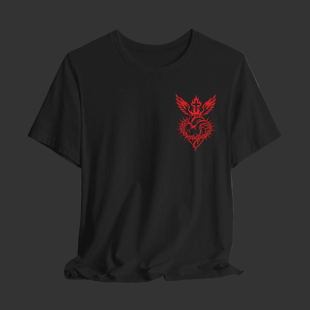 Sacred Heart Crest Tee - Double Sided