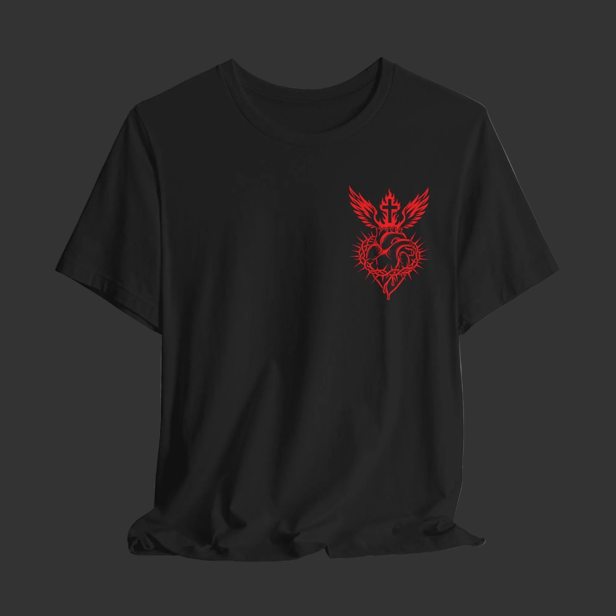 Sacred Heart Crest Tee - Double Sided