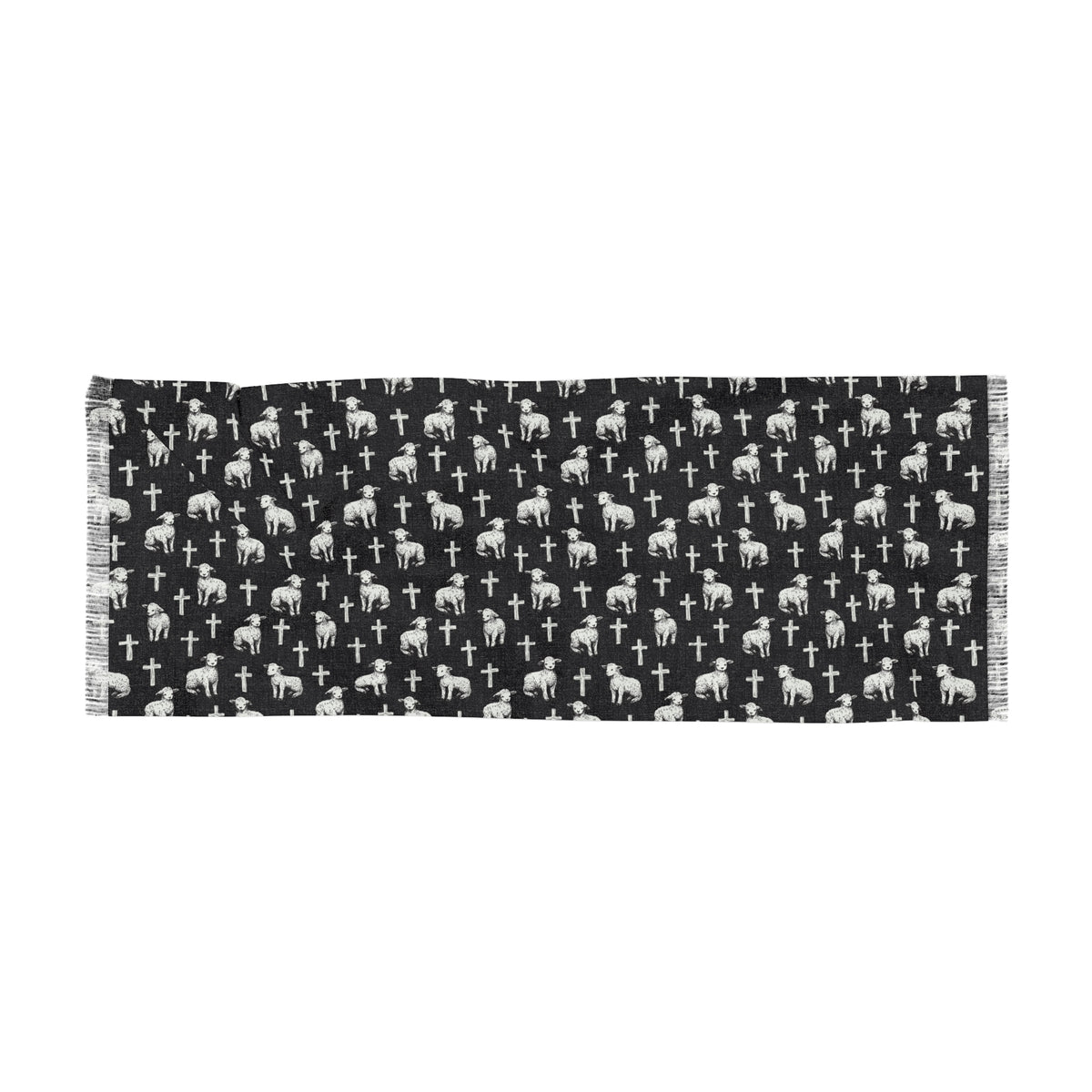 Little lambs and crosses Light Scarf