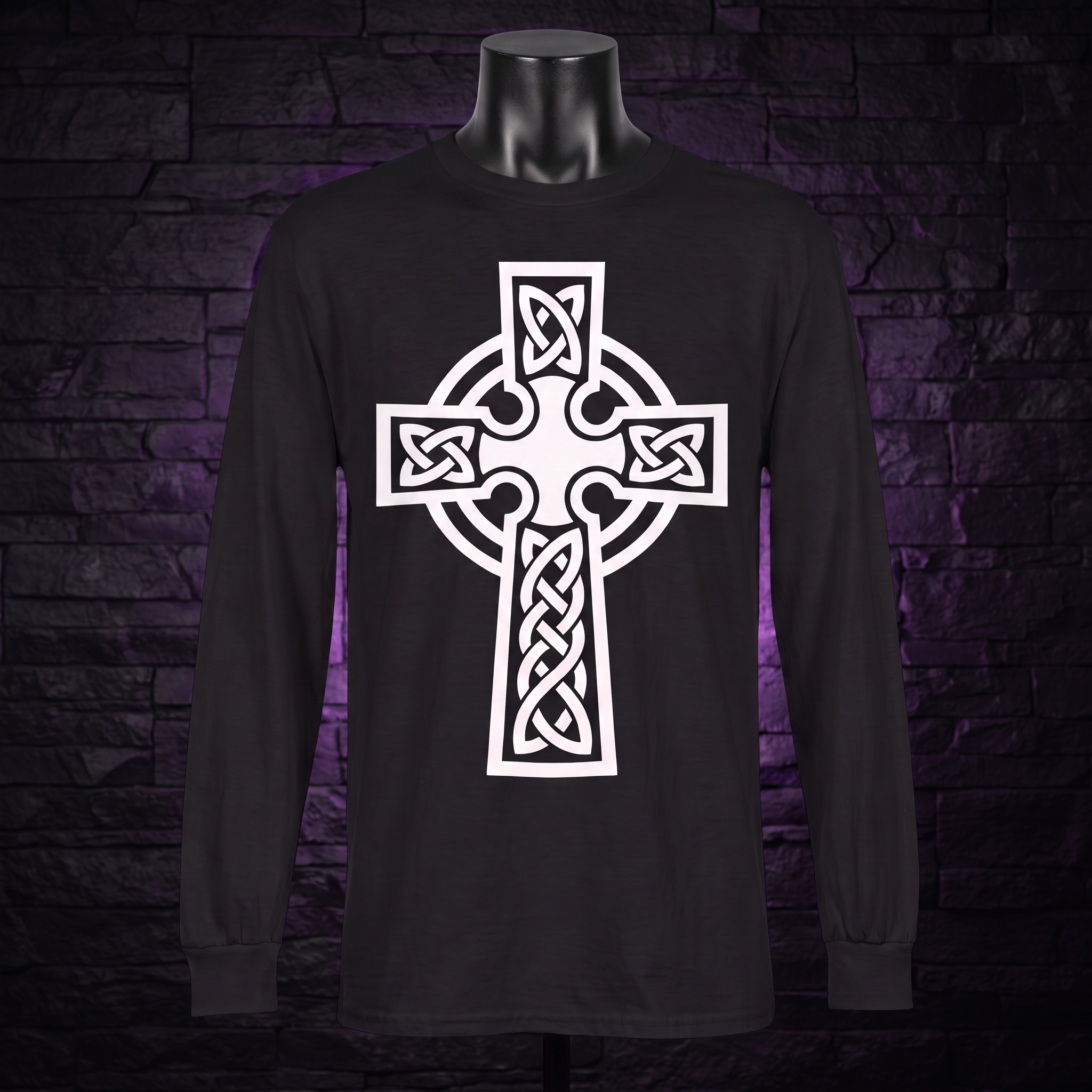 Celtic Cross Long Sleeve Shirt