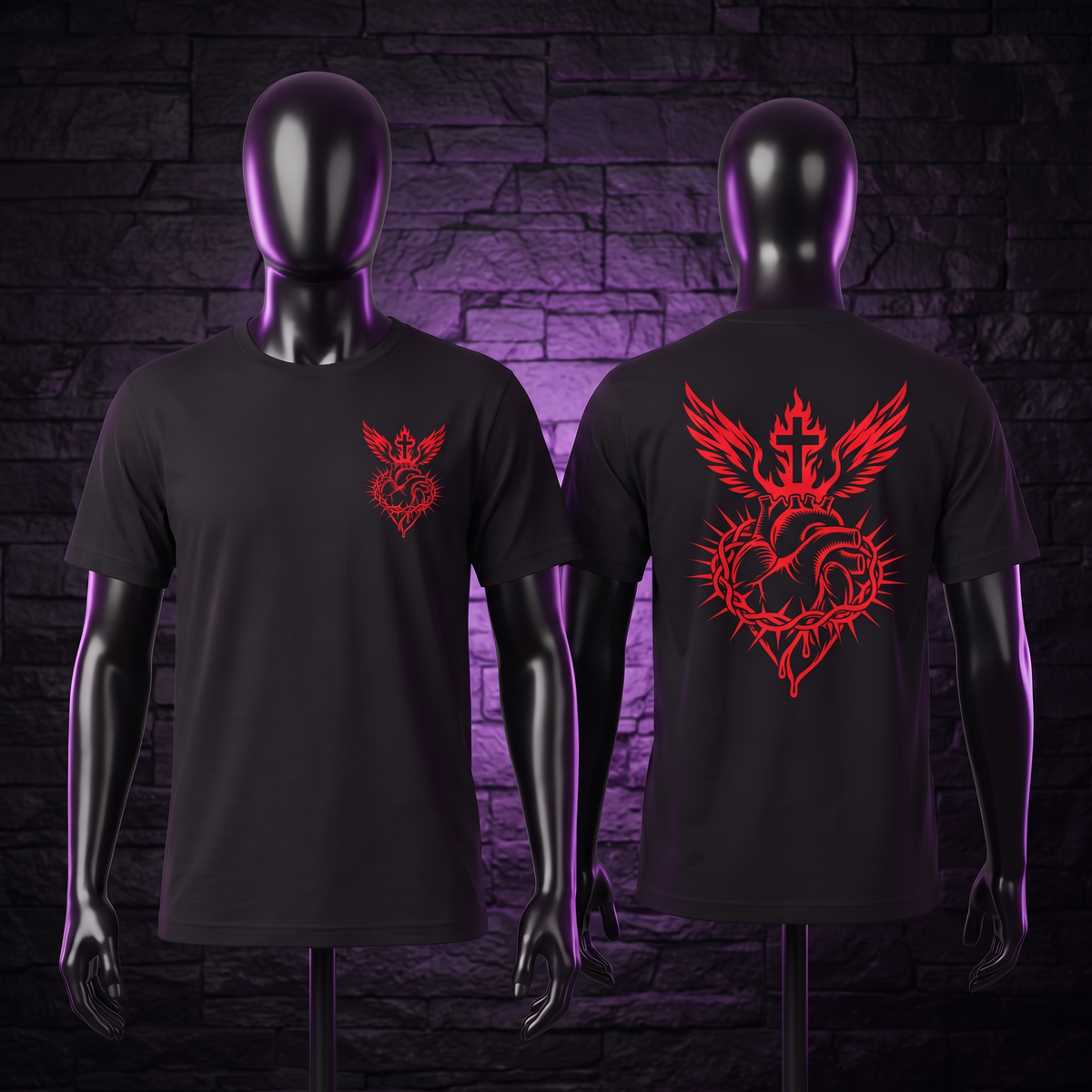 Sacred Heart DOUBLE SIDED Tshirt