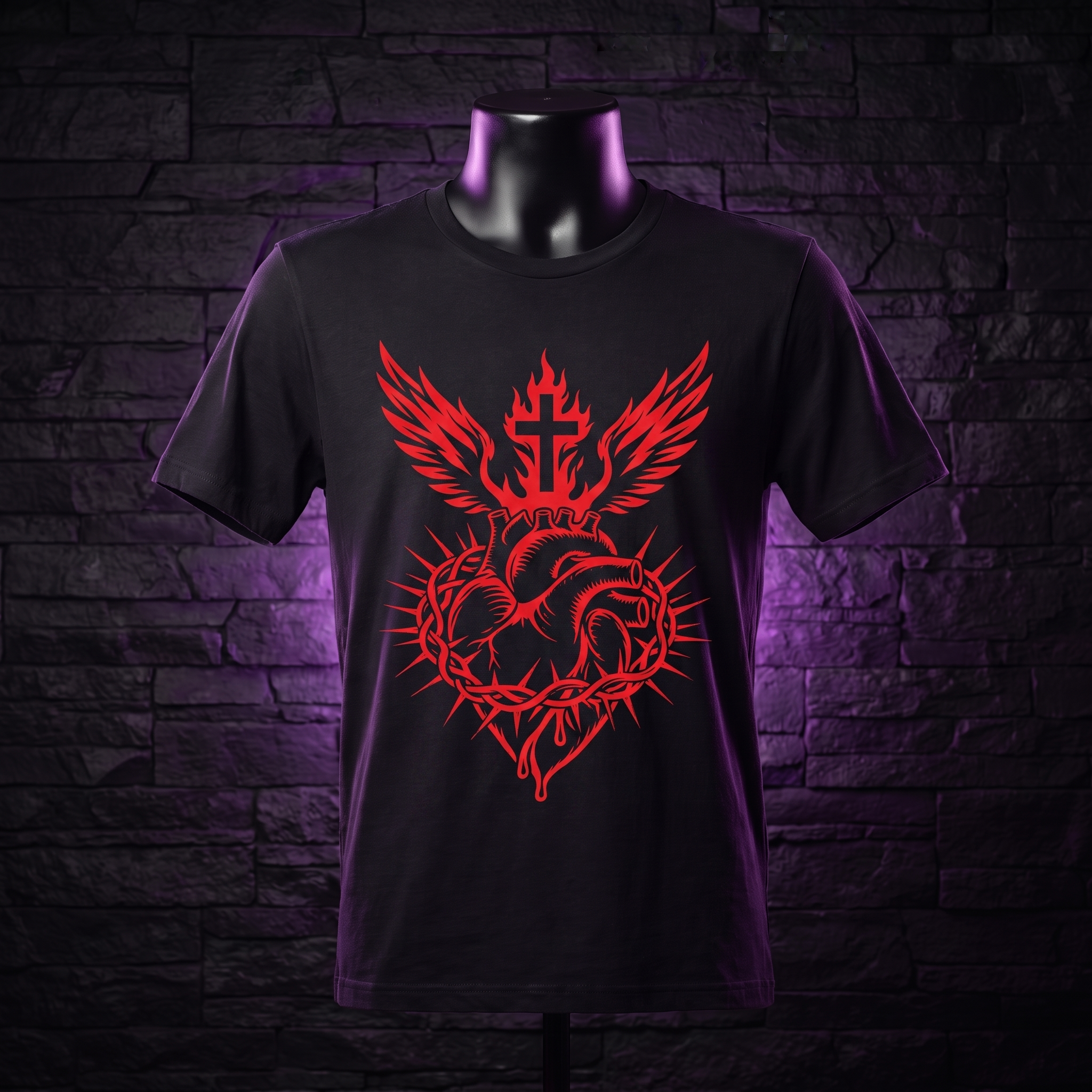 Sacred Heart FRONT SIDE ONLY Tshirt