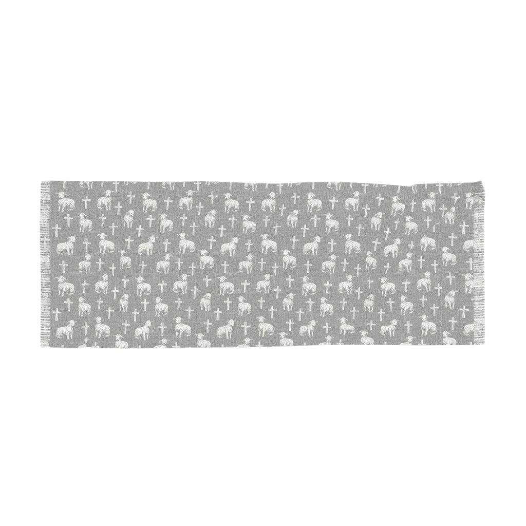 Little lambs and crosses Light Scarf