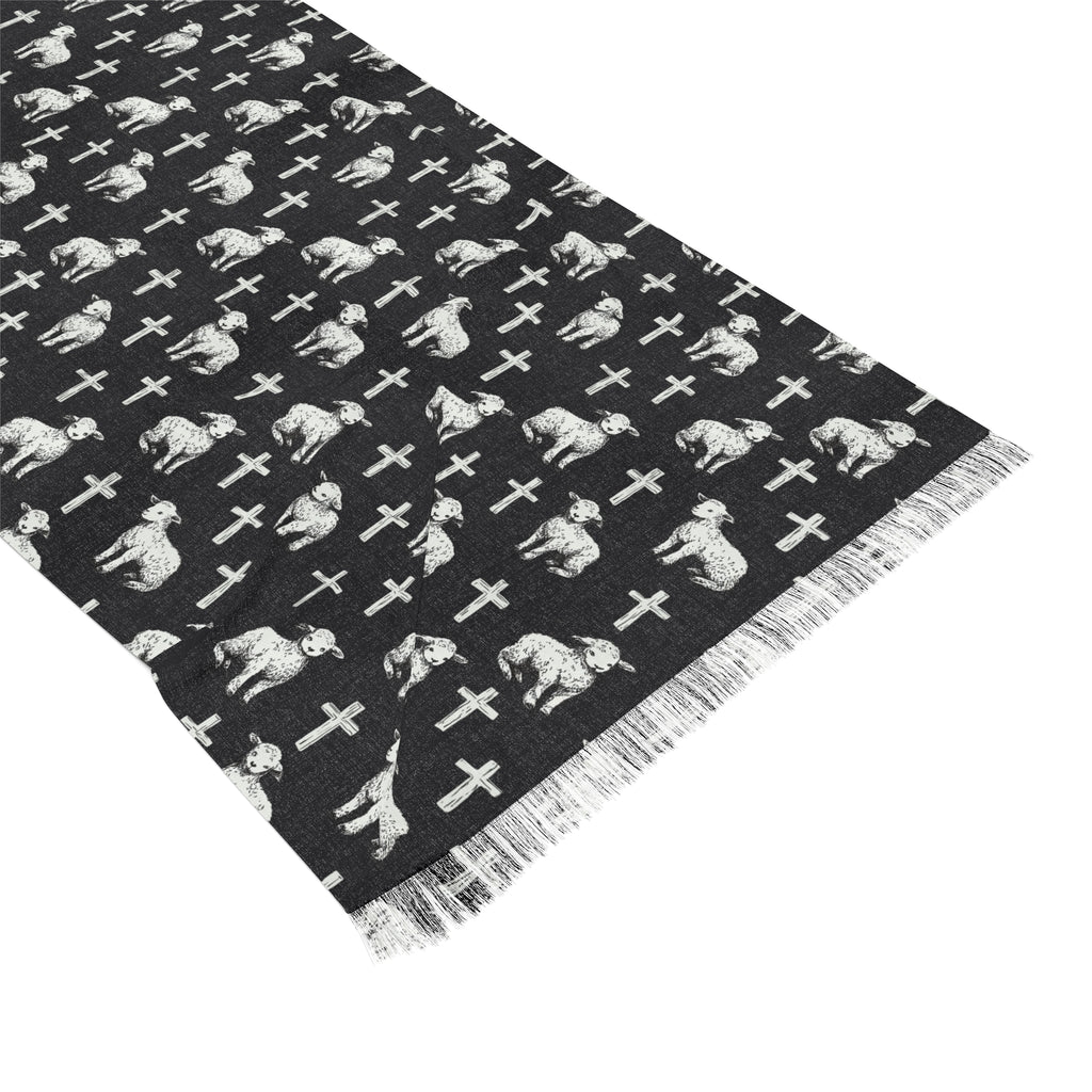 Little lambs and crosses Light Scarf