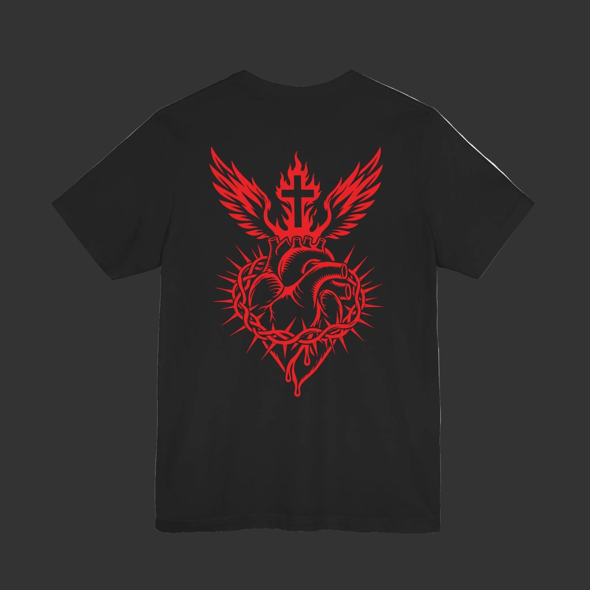 Sacred Heart Crest Tee - Double Sided